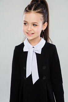 Платье школьное для девочки SUZIE Линея черное 34903 - фото