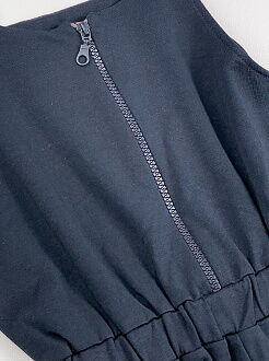 Школьный комбинезон для девочки Mevis синий 3741-01 - картинка