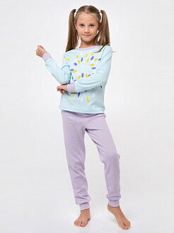 Пижама для девочки Smil Line Art мятная 104672/104702 - размеры