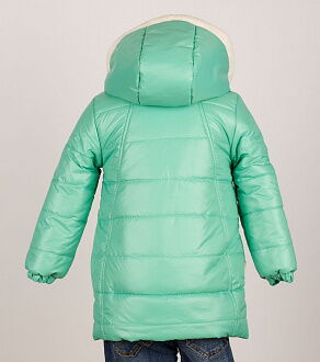 Куртка зимняя для девочки Одягайко бирюза 2816 - фото