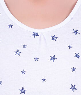 Комплект женский (майка+шорты) MISS FIRST STARS темно-синий - картинка