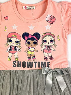 Платье для девочки LOL Showtime персиковое 10857 - фотография