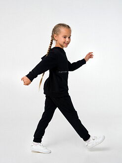 Спортивный костюм для девочки SMIL черный 117278/117279/117296 - фотография