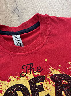 Футболка для мальчика Rider красная 574 - фотография