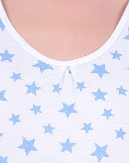 Комплект женский (майка+шорты) MISS FIRST STARS голубой - картинка