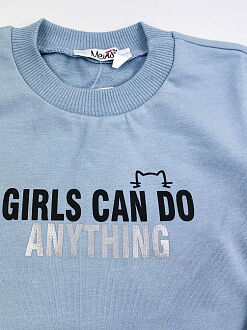 Спортивный костюм для девочки Mevis голубой 3724-05 - купить