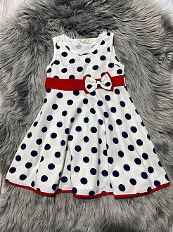 Сарафан для девочки Barmy Горошек молочный 0788 - размеры