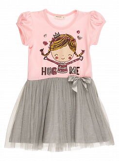 Платье для девочки Breeze Девочка розовое 10836 - фото