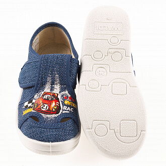 Тапочки для мальчика Waldi МИША джинс 297-775 - размеры