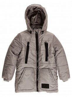 Куртка зимняя для мальчика Одягайко серая 20123 - цена