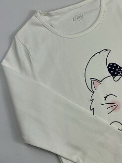 Пижама для девочки-подростка Фламинго Good Morning молочная 240-222 - картинка