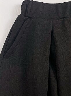 Трикотажная юбка для девочки Mevis черная 4238-02 - фото