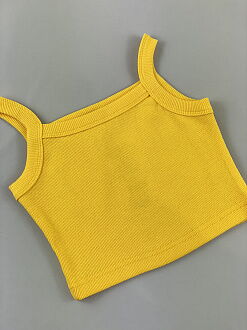 Кроп-топ для девочки Mevis желтый 4607-08 - фото