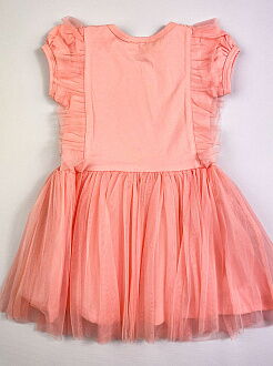 Нарядное платье для девочки Breeze персиковое 14097 - картинка