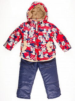Комбинезон раздельный для девочки (куртка+штаны) ОДЯГАЙКО Минни красный 22110/01230  - цена