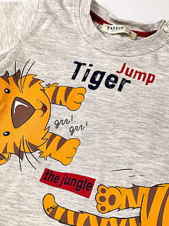 Комплект футболка и шорты для мальчика Breeze Tiger серый 14379 - Украина
