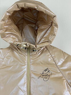 Деми куртка для девочки Kidzo Хамелеон бежевая 2214 - размеры