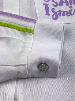 Блузка для девочки Mevis белая 3657-03 - Киев