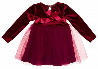 Платье нарядное для девочки Barmy Цветы бордовое 0341 - фото