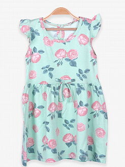 Платье для девочки Breeze Розы мятное 15905 - цена