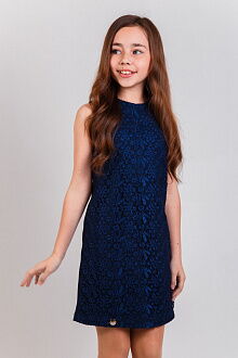 Платье трикотажное для девочки SUZIE Адель синее 35903 - цена