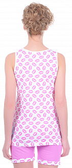 Комплект женский (майка+шорты) MISS FIRST KISS розовый - размеры