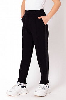 Школьные брюки для девочки Mevis черные 3742-02 - цена