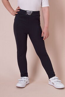 Школьные брючки-лосины для девочки Mevis синие 4998-02 - цена