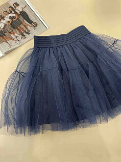 Юбка фатиновая для девочки Mevis синяя 3789-01 - размеры