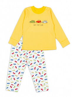 Пижама для мальчика Фламинго Toy car желтая 613-222-7 - цена
