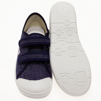 Полукеды на липучках для мальчика Waldi САША темно-синие 225-692-1 - размеры