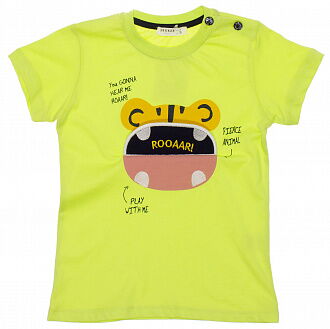 Комплект для мальчика футболка и шорты Breeze салатовый 11810 - размеры