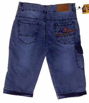 Джинсовые шорты для мальчика 6038 синие - фото