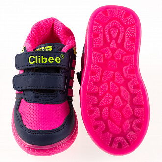 Кроссовки для девочки Clibee малиновые F-670/F-672 - картинка