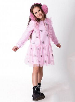 Нарядное платье для девочки Mevis Микки розовое 4054-01 - цена