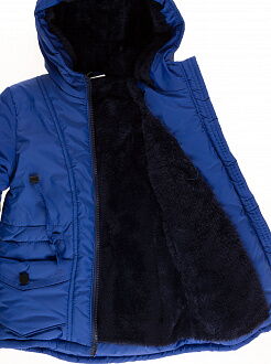 Куртка зимняя для мальчика Одягайко синий электрик 20012 - фото