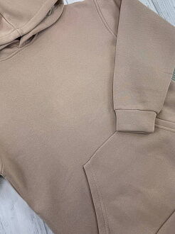 Утепленный спортивный костюм оверсайз BabyLife темный беж 2909-01 - картинка