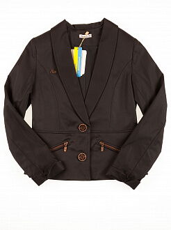 Пиджак школьный для девочки SUZIE Стефани мемори-коттон черный ЖК-12605 - цена