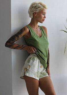 Пижама женская Leinle Pineapple фисташковая 1552-12007 - фотография