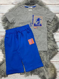 Комплект футболка и шорты для мальчика Breeze серый 13498 - цена