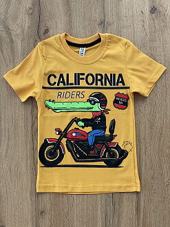 Футболка для мальчика California желтая 57425 - цена