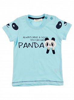 Комплект футболка и шорты Breeze Панда голубой 11831 - размеры