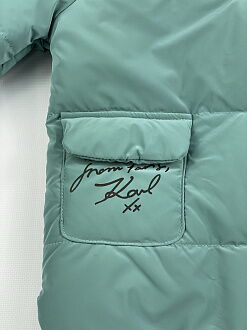 Демисезонная куртка для девочки Kidzo бирюзовая 2212 - фото