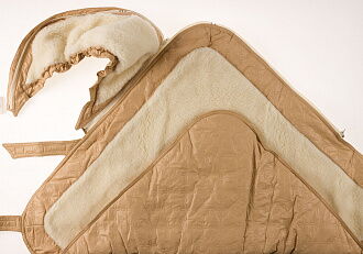 Одеяло-конверт меховой МИНИ бежевый ОКМ - фотография