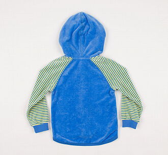 Комплект (кофта+штаны) для мальчика SMIL Игрушки велюр синий - размеры
