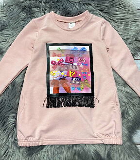 Туника для девочки Одягайко розовая 55580 - цена