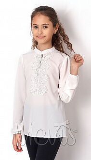 Блузка для девочки Mevis молочная 2675-01 - цена