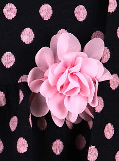 Платье для девочки Breeze Горох сине-розовое 15302 - фотография