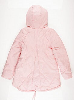 Куртка удлиненная для девочки ОДЯГАЙКО розовая 22101 - фото