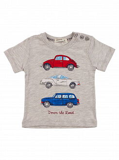 Комплект футболка и шорты Breeze Машинки синий 12365 - размеры